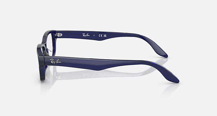 RB5415 OPTICS Eyeglasses with Transparent Blue and Demo Lens (55