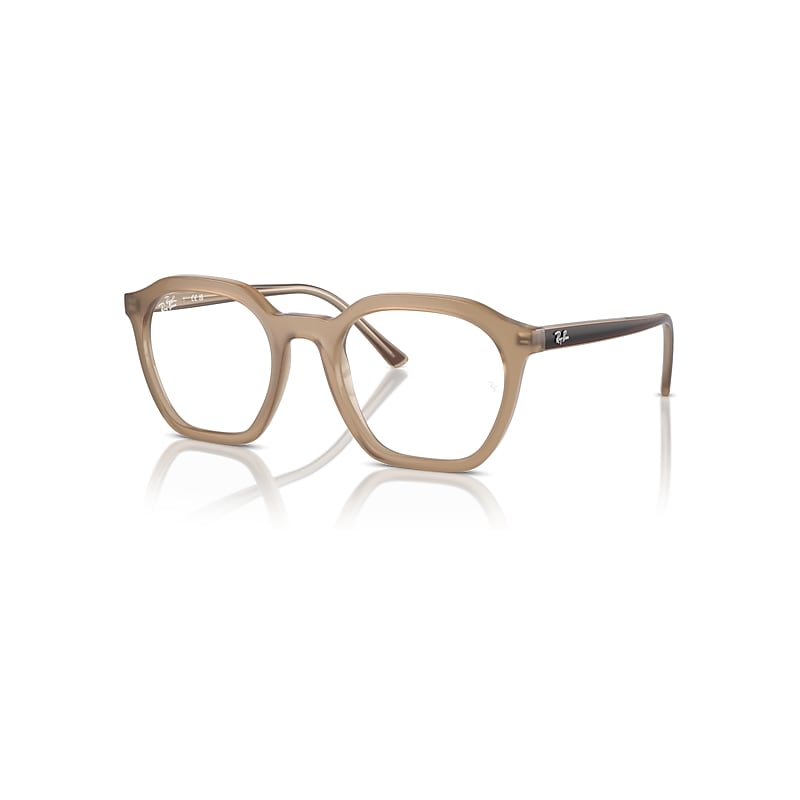 Ray-Ban Eyeglasses  Alice Optics - Brown On Turtledove Frame Clear Lenses Polarized 50-21, RX7238