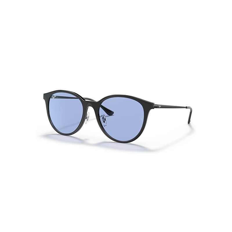 Ray-Ban Unisex Sunglass RB4334D - Frame color: Black, Lens color: Blue Classic - Image 4