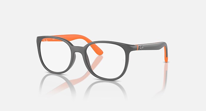 RB1631 OPTICS KIDS BIO-BASED Eyeglasses with Dark Grey On Orange