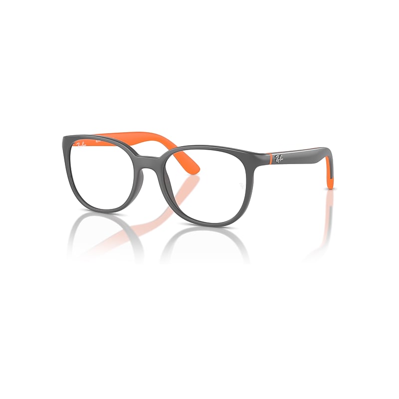 Ray-Ban Eyeglasses Kids  Optics Kids Bio-Based - Dark Grey On Orange Frame Clear Lenses 47-16, RB1631