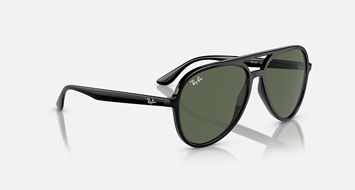 RB4376 Sunglasses in Black and Dark Green (57-16) - RB4376 | Ray