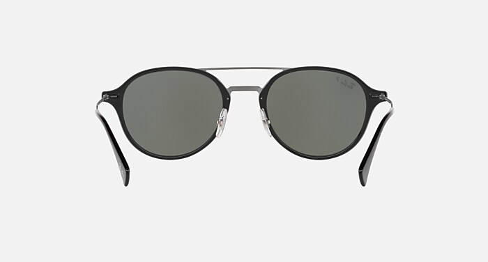 RB4287 Polarized Sunglasses in Black and G-15 Green Polarized (55
