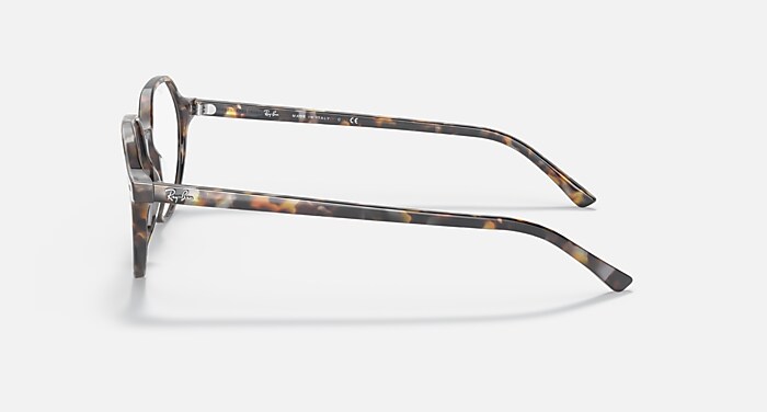 Thalia Optics Polarized Eyeglasses in Grey Havana Frame and Clear