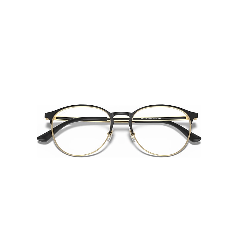 Ray-Ban Rb6375 Optics Optical Gold Frame Clear Lenses Polarized 51-18