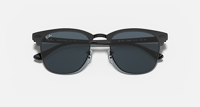 CLUBMASTER METAL Sunglasses in Black and Blue - RB3716 | Ray-Ban® US