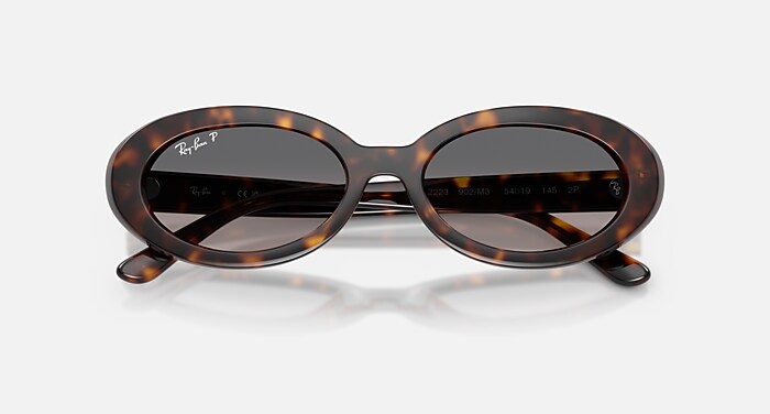 K　レイバン RB2223 Polarized Sunglasses in Havana and Grey Gradient Polarized