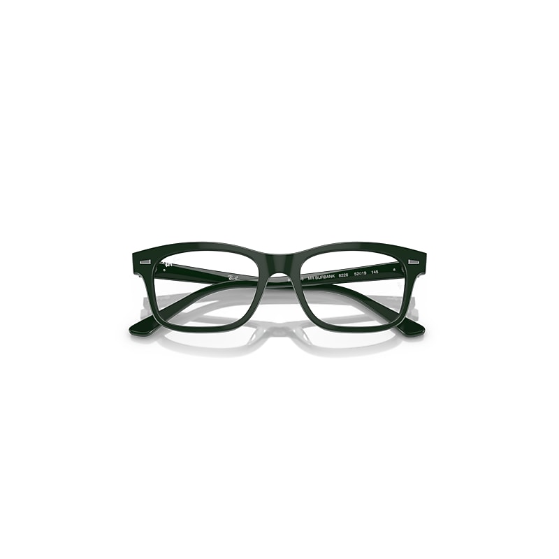 Ray-Ban Burbank Optics Eyeglasses Green Frame Clear Lenses Polarized 52-19