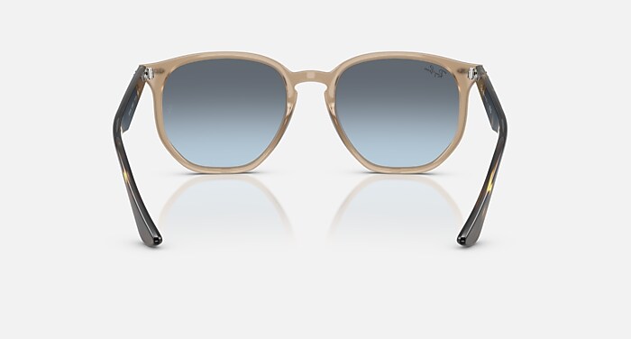 RB4306 Sunglasses in Turtledove and Blue Gradient Grey (54-19