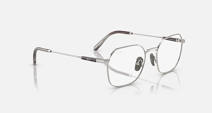 JIM TITANIUM OPTICS Eyeglasses with Silver and Clear (53-20