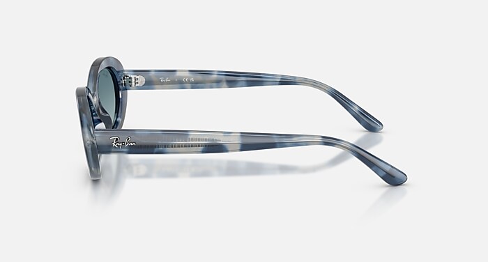 Ray-Ban RB2223F レイバン オーバル Rb2223 サングラス RB2223 サングラス Opal Blue Havana と ブルー 諧調グレー (54-19