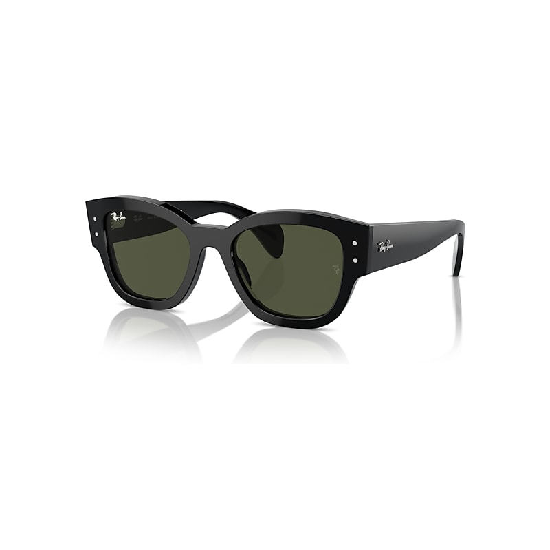 Ray-Ban Unisex Sunglass Jorge - Frame color: Black, Lens color: Green - Image 4