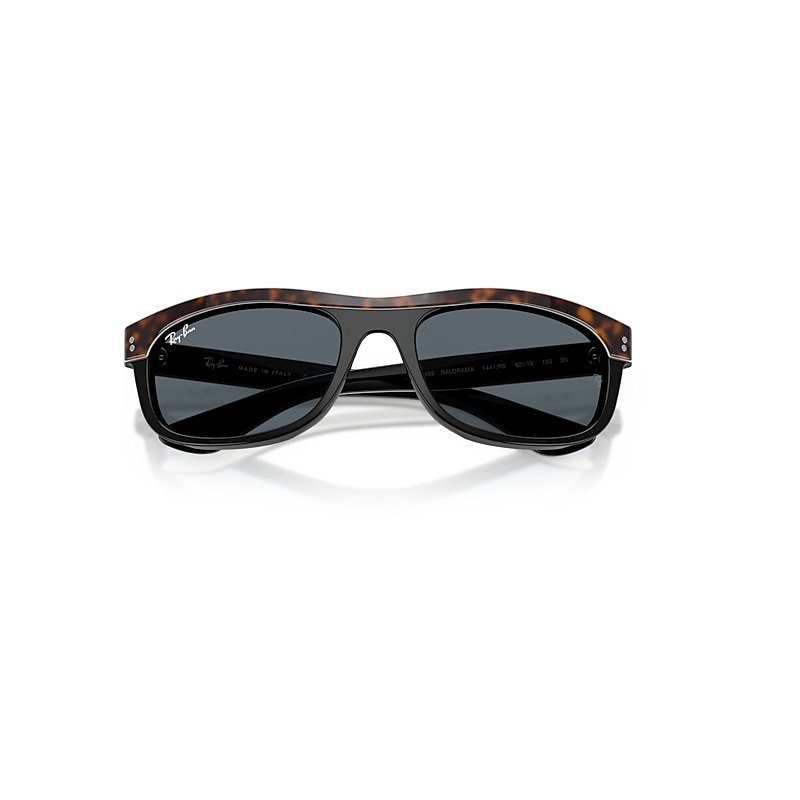 Ray-Ban Balorama Street Neat Sunglasses Havana On Black Frame Blue Lenses 62-19