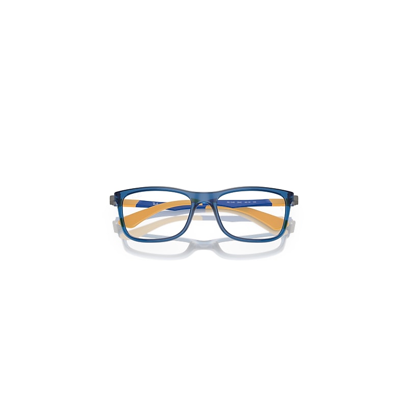 Ray-Ban Rb1549 Optics Kids Optical Sand Blue Frame Clear Lenses Polarized 46-16