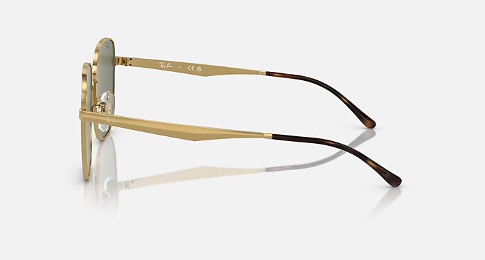 RB3713D Polarized Sunglasses in Arista Gold and Dark Green