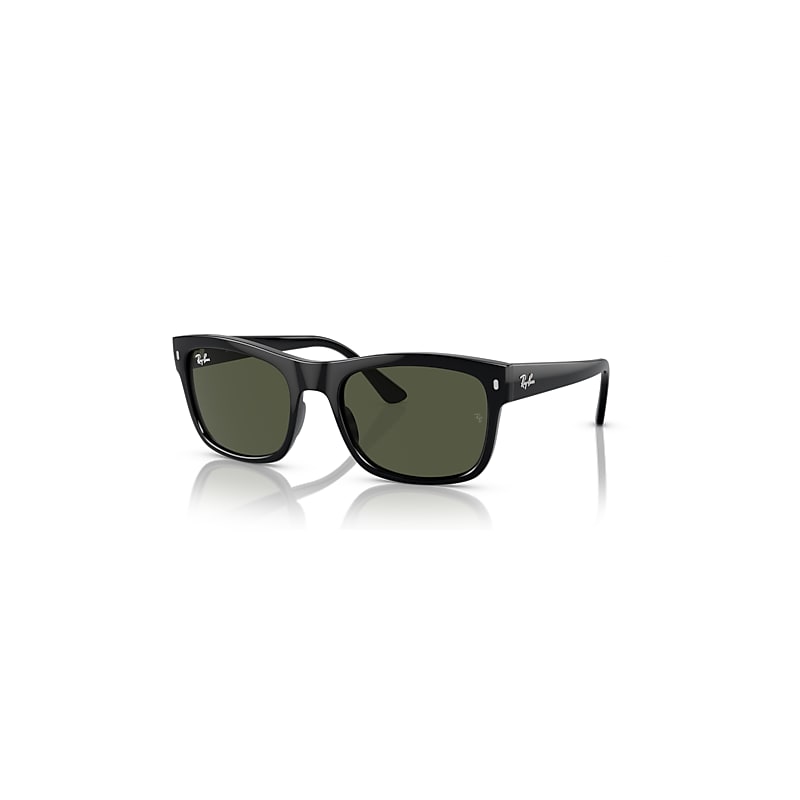Ray-Ban Men's Black / Green Ray-Ban Sunglasses - Image 6