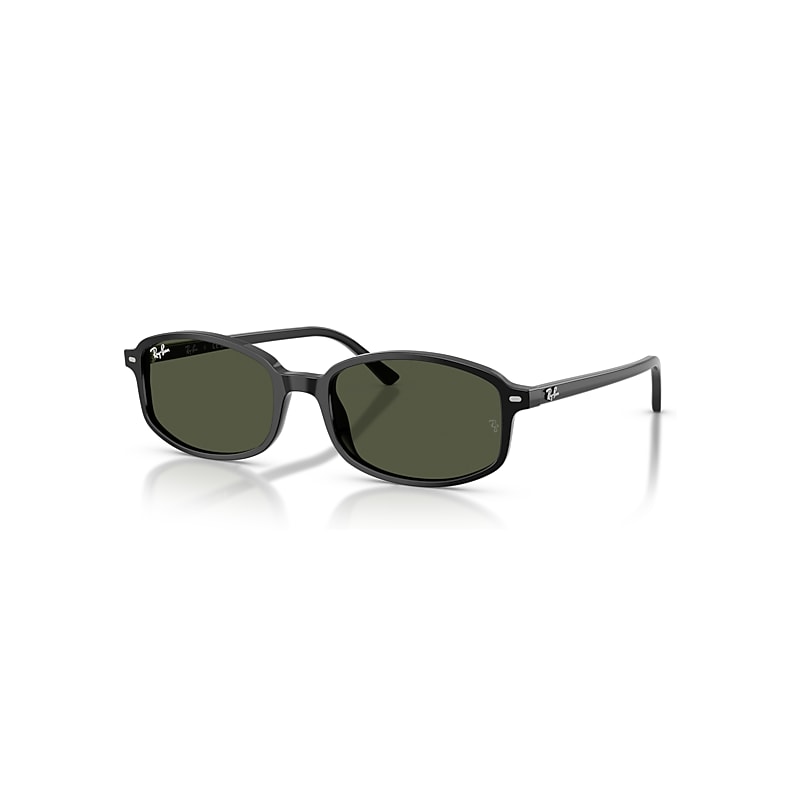 Ray-Ban Sam Zonnebrillen Zwart Montuur Groen Glazen 56-19
