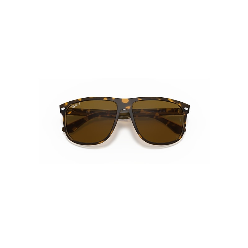 BOYFRIEND Polarized Sunglasses in Light Havana and Brown Polarized