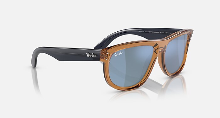 BOYFRIEND REVERSE Sunglasses in Transparent Camel Brown and Light