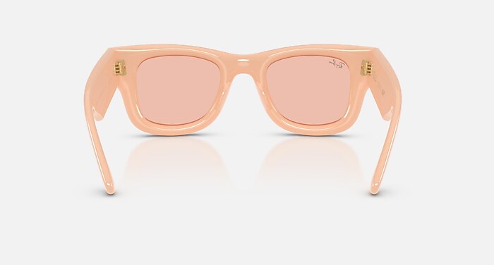 WAYFARER PUFFER サングラス ソリッドヌード と ダークピンク (50-23