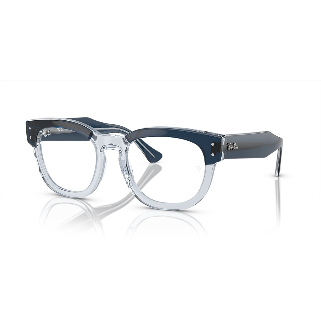 MEGA HAWKEYE OPTICS Eyeglasses with Blue On Transparent Blue Frame