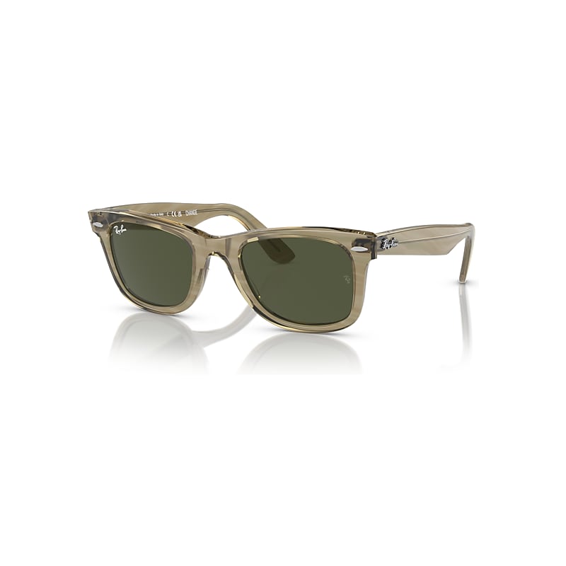 Ray-Ban Original Wayfarer Change Gafas De Sol Photo Gris A Rayas Montura Verde Lentes 50-22