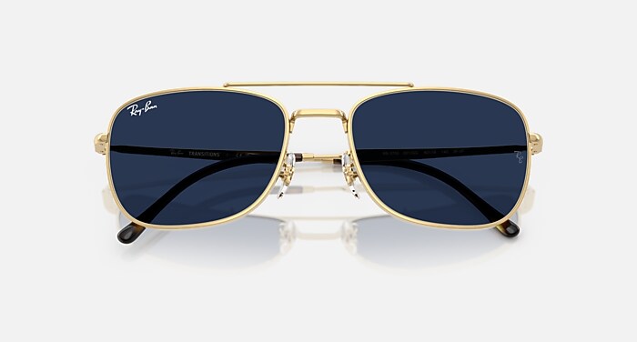 じょんじょん　レイバン RB3754 TRANSITIONS® Sunglasses in Arista Gold and Clear/Sapphire