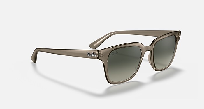 Ray-Ban Mint Transparent Frame Tortoiseshell Brow Grey Gradient Lens Sunglasses Ray-Ban RB2140 Wayfarer Change Gray, Clear, Multicolor  main image 3