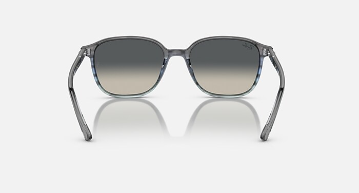 LEONARD サングラス ストライプグレー & ブルー と グレー (55-18