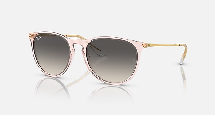 ERIKA CLASSIC Sunglasses in Transparent Pink and Grey - RB4171