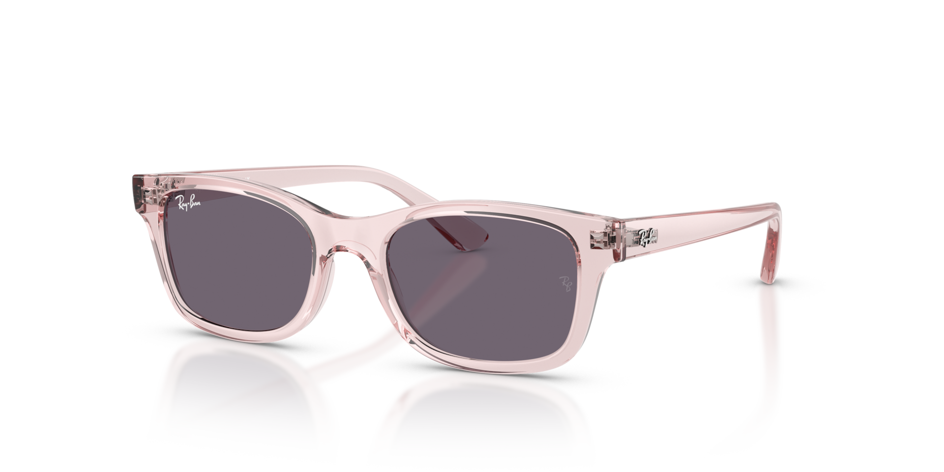 RB9086S KIDS Sunglasses in Transparent Pink and Violet (48-17