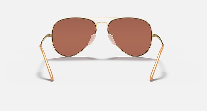 AVIATOR METAL II Sunglasses in Arista Gold and Purple - RB3689