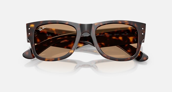 MEGA WAYFARER SUMMER CAPSULE Sunglasses in Havana and Brown