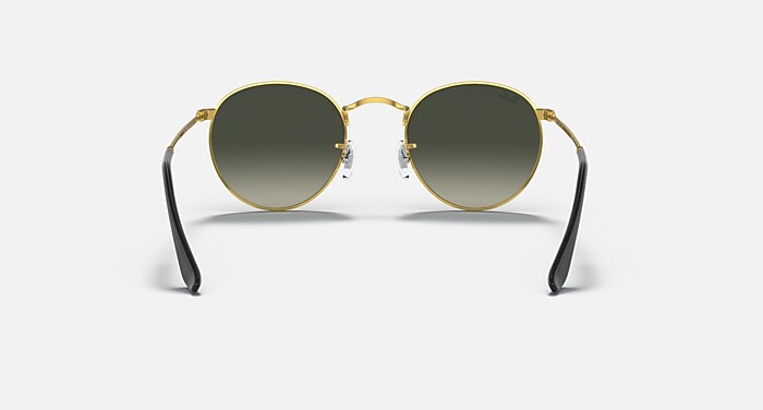 ROUND METAL @COLLECTION Sunglasses in Gold and Grey Gradient (50