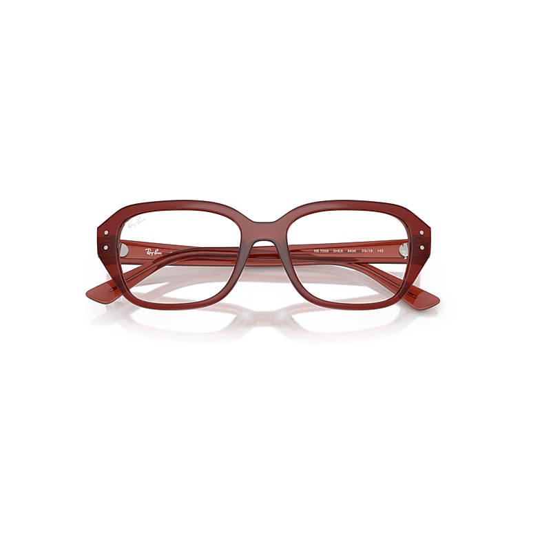 Ray-Ban Shea Optics Bio-based Optical Rusty Brown Frame Clear Lenses Polarized 51-18