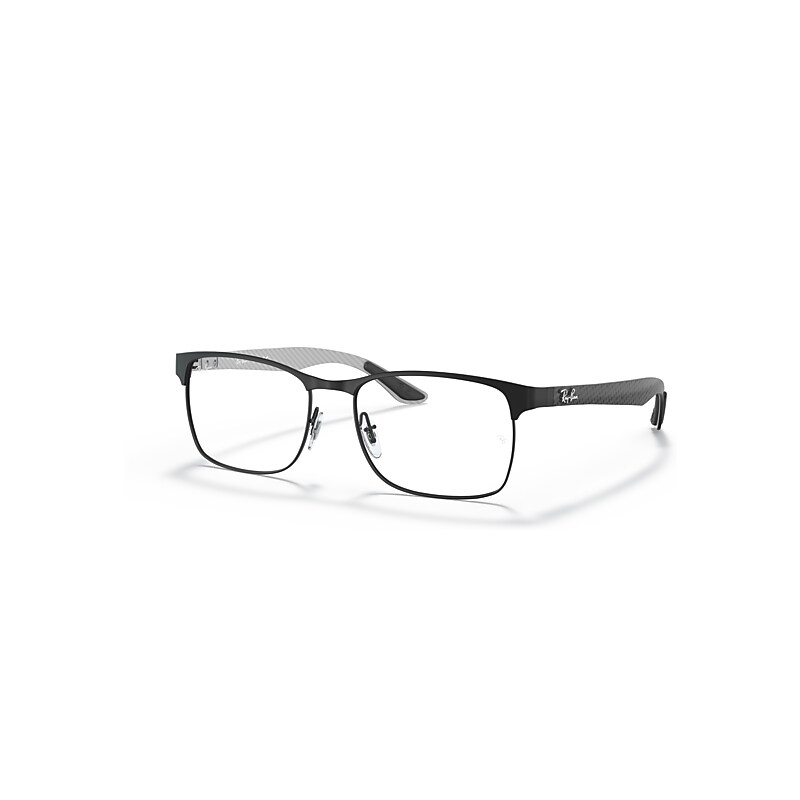 Ray - Ban Unisex Black Rx8416 2916 Optical Frames Metal Transparent Squared Normal - Image 4