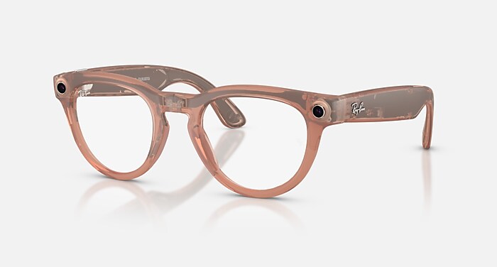 RAY-BAN META HEADLINER - GEN 2 Sunglasses in Peach and Clear/Grey