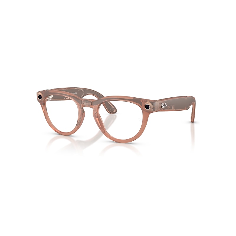 Ray-Ban Meta Matte Peach Frame Grey Lenses Ai Glasses, RW4013