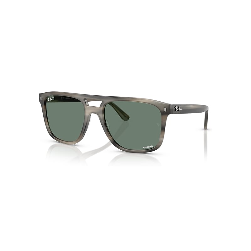 Ray-Ban Sunglasses Rb2213 Polarized+ Lenses - Havana Grey Frame Grey Lenses Polarized 58-20, RB2213CH - Image 1