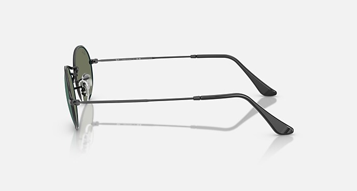 OVAL FLAT LENSES Sunglasses in Black and Blue (51-21) - RB3547N