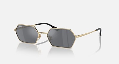 YEVI BIO-BASED Sunglasses in Light Gold and Dark Grey (58-18