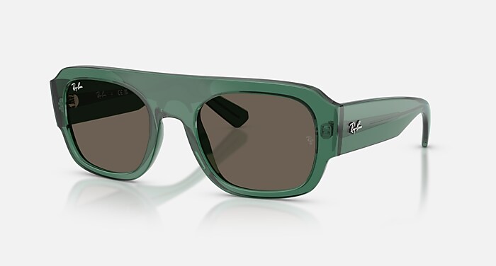 RB2218 Sunglasses in Transparent Green and Brown - RB2218  display picture 3