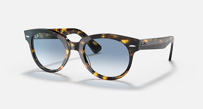 ORION Sunglasses in Yellow Havana and Light Blue Gradient - RB2199
