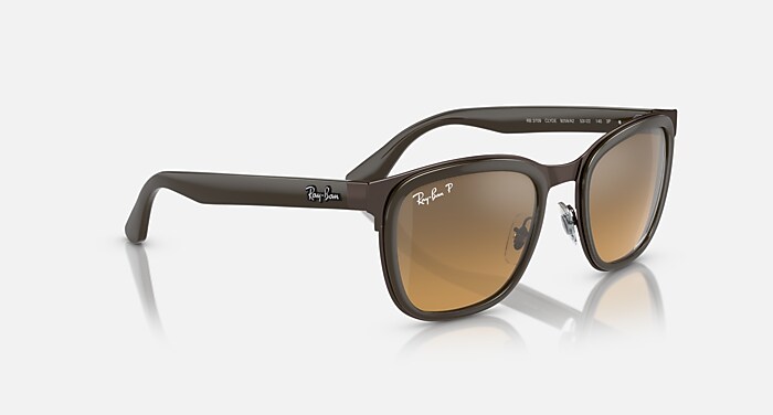 CLYDE POLARIZED+ LENSES Polarized Sunglasses in Brown On Copper