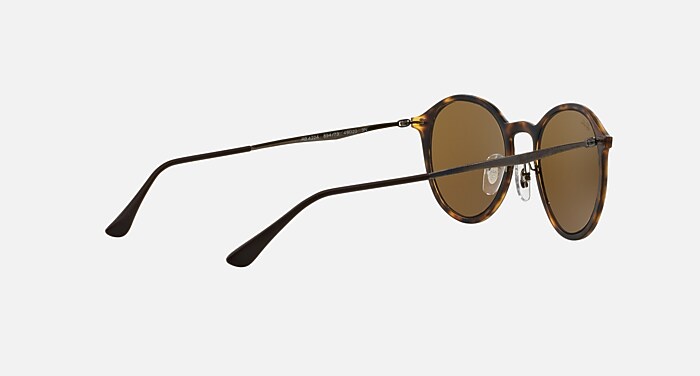 ROUND LIGHT RAY Sunglasses in Havana and B-15 Brown (49-20  display picture 3