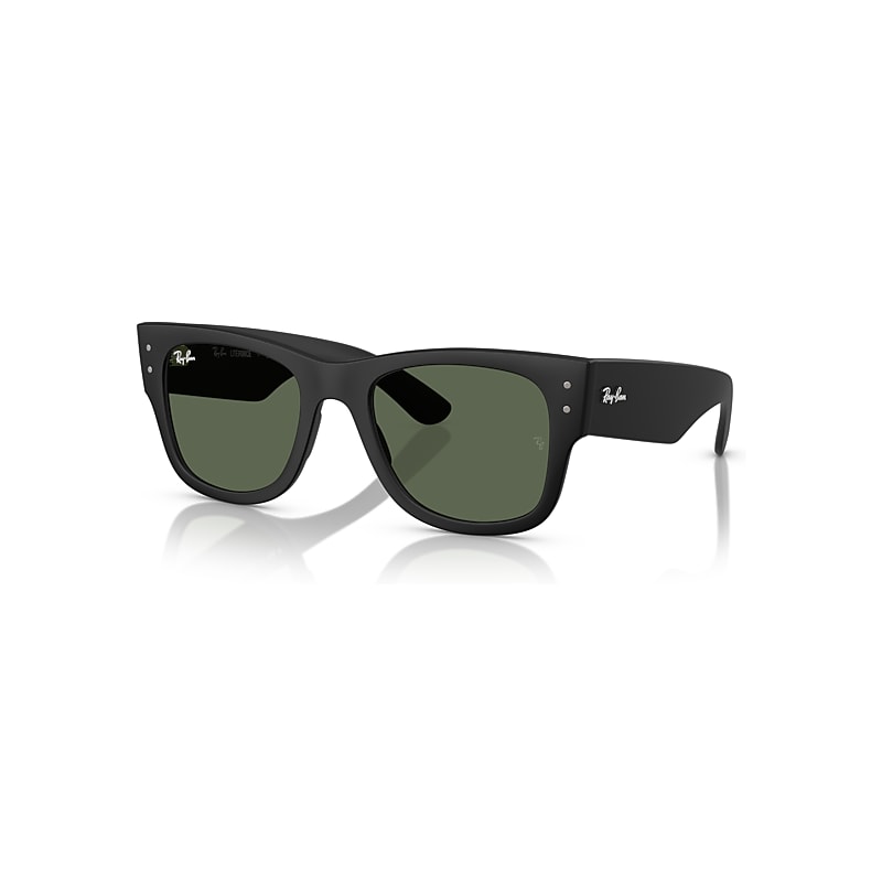 Ray-Ban Unisex Sunglass Mega Wayfarer Liteforce -  Framekleur: Zand zwart, Lenskleur: Donkergroen