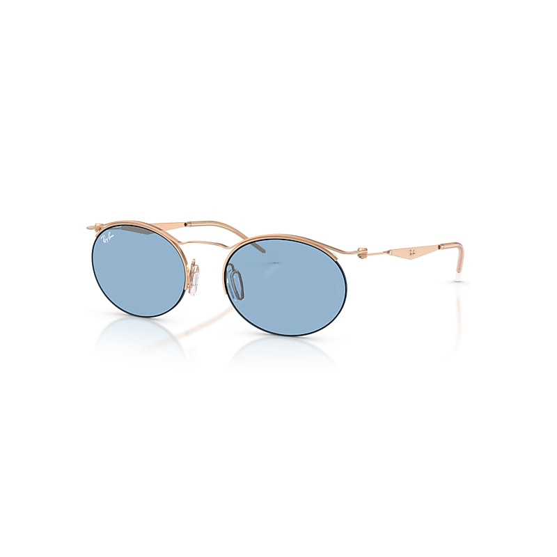 Ray-Ban Rb8551 Gafas De Sol Oro Rosa Montura Azul Lentes 54-19