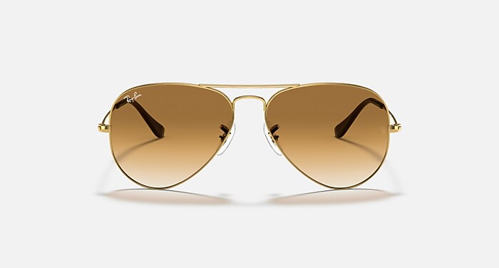 AVIATOR GRADIENT Sunglasses in Arista Gold and Light Brown