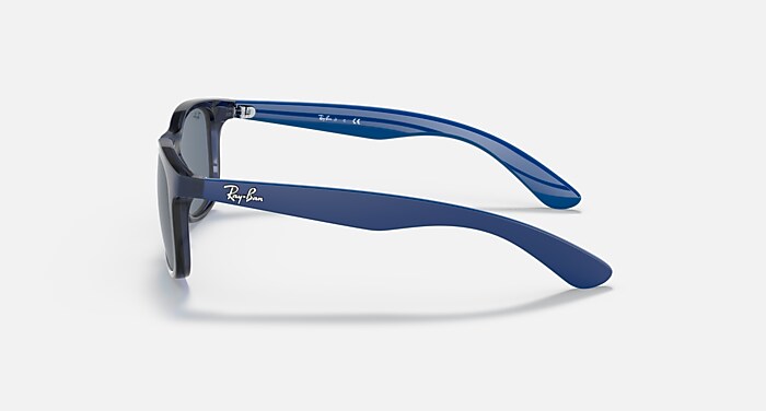 RB9062S KIDS Sunglasses in Transparent Blue and Dark Blue (48-16