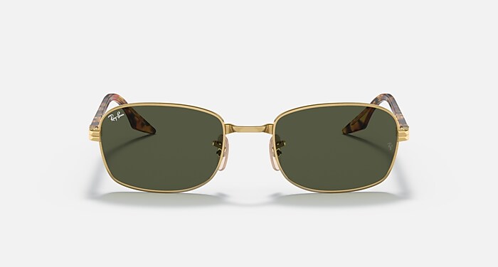 Ray-Ban ヴィンテージ サングラス ゴールドフレーム RB3690 サングラス アリスタゴールド と グリーン (54-21) - RB3690